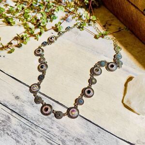 Vintage Lia Sophia Crystal Seltzer Necklace